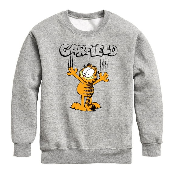 Garfield - Cat Scratches - Toddler & Youth Crewneck Fleece Sweatshirt