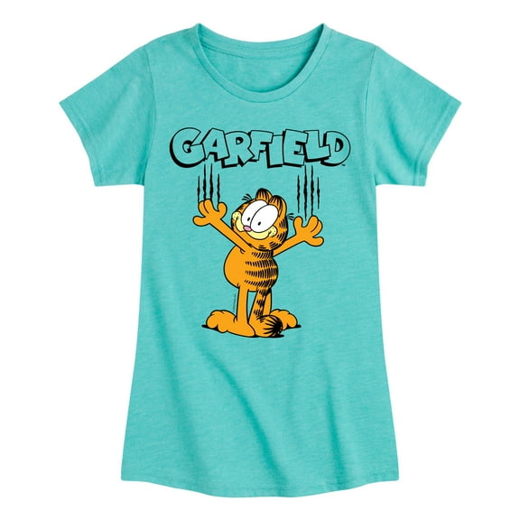 Garfield - Cat Scratches - Toddler & Youth Girls Short Sleeve Graphic T-Shirt