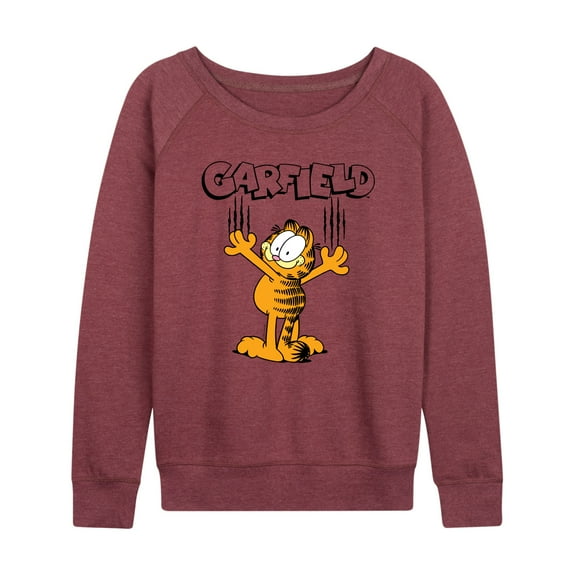 Garfield - Cat Scratches - Women's Lightweight French Terry Long Sleeve Shirt