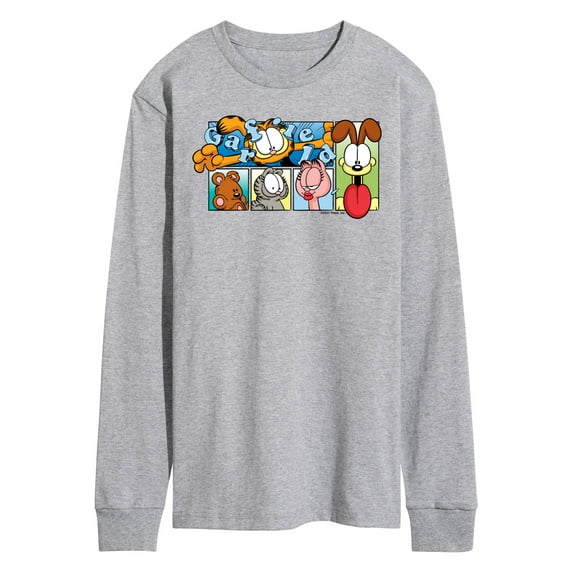 Garfield - Character Grid - Men's Long Sleeve T-Shirt