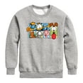thumbnail image 1 of Garfield - Character Grid - Toddler And Youth Crewneck Fleece Sweatshirt, 1 of 5