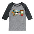 thumbnail image 1 of Garfield - Character Grid - Toddler And Youth Raglan Graphic T-Shirt, 1 of 4
