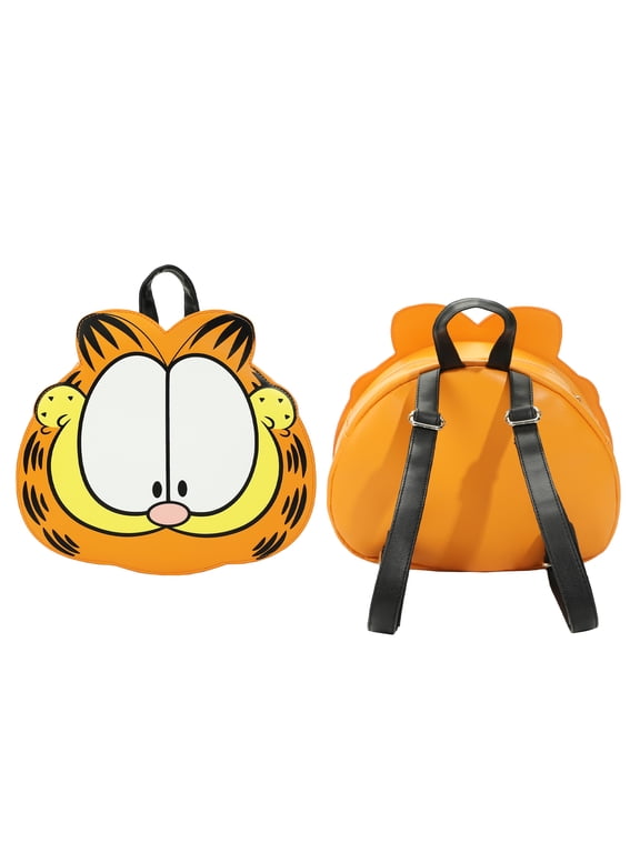 Garfield Character Head Orange 9" Adult Mini Novelty Backpack