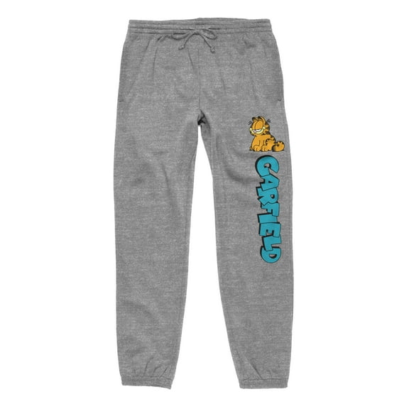 Garfield Character and Logo Adult Unisex Athletic Heather Graphic Sweatpants - L