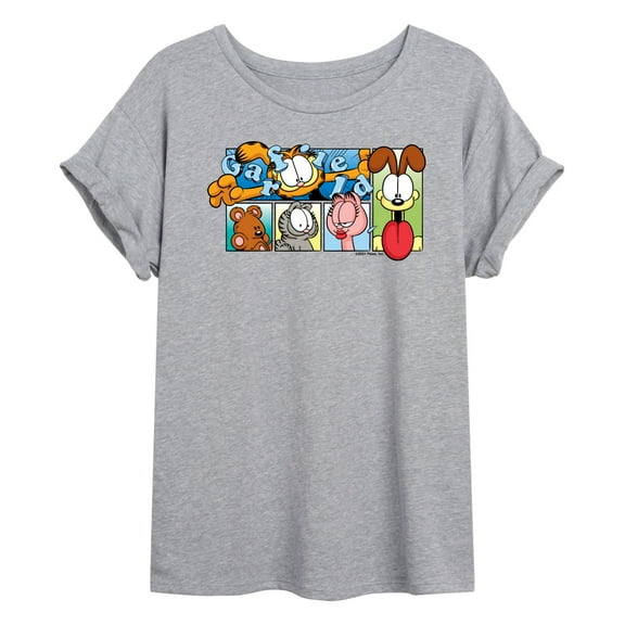Garfield - Characters - Juniors Ideal Flowy Muscle T-Shirt