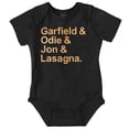 thumbnail image 1 of Garfield Characters Odie Jon Lasagna Romper Boys or Girls Infant Baby Brisco Brands 24M, 1 of 6