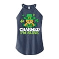 thumbnail image 1 of Garfield - Charmed I'm Sure - Juniors High Neck Tank Top, 1 of 5