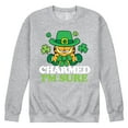 thumbnail image 1 of Garfield - Charmed I'm Sure - Men's Crew Neck Fleece Pullover, 1 of 5