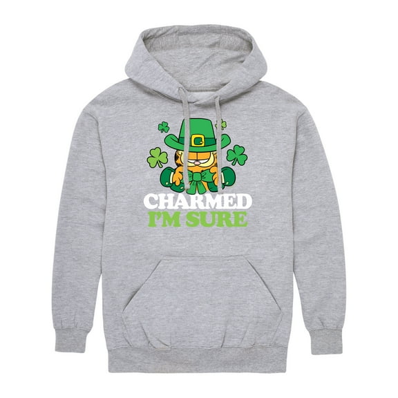 Garfield - Charmed I'm Sure - Men's Pullover Hooded Fleece Sweatshirt