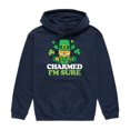 thumbnail image 1 of Garfield - Charmed I'm Sure - Men's Pullover Hooded Fleece Sweatshirt, 1 of 4