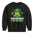 thumbnail image 1 of Garfield - Charmed Im Sure - Toddler And Youth Crewneck Fleece Sweatshirt, 1 of 5