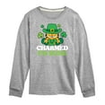 thumbnail image 1 of Garfield - Charmed Im Sure - Toddler And Youth Long Sleeve Graphic T-Shirt, 1 of 5