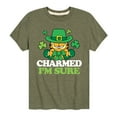 thumbnail image 1 of Garfield - Charmed Im Sure - Toddler And Youth Short Sleeve Graphic T-Shirt, 1 of 5