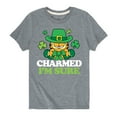 thumbnail image 1 of Garfield - Charmed Im Sure - Toddler And Youth Short Sleeve Graphic T-Shirt, 1 of 5