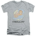 thumbnail image 1 of Garfield - Chillin - Slim Fit V Neck Shirt - Medium, 1 of 2