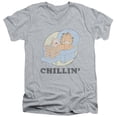 thumbnail image 1 of Garfield - Chillin - Slim Fit V Neck Shirt - X-Large, 1 of 2