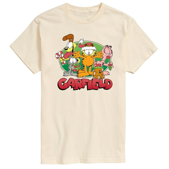 Garfield - Christmas Group - Men's Short Sleeve Graphic T-Shirt
