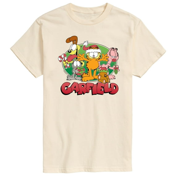 Garfield - Christmas Group - Men's Short Sleeve Graphic T-Shirt