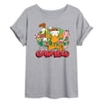 thumbnail image 1 of Garfield - Christmas Group - Women's Oversized Graphic T-Shirt, 1 of 5