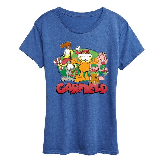 Garfield - Christmas Group - Women's Short Sleeve Graphic T-Shirt