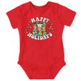 thumbnail image 1 of Garfield Christmas Happy Holidays Baby Romper Boys or Girls, 1 of 6