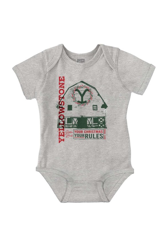 Yellowstone Your Christmas Rules Baby Romper Boys or Girls