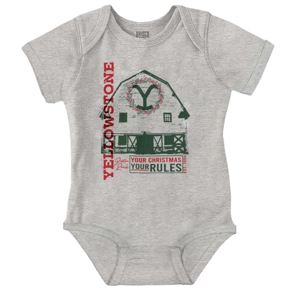 Yellowstone Your Christmas Rules Baby Romper Boys or Girls