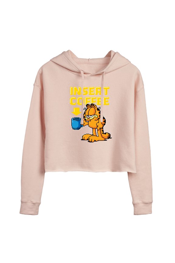 - Coffee - Juniors Cropped Pullover Hoodie