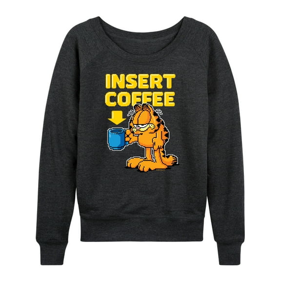 Garfield - Coffee - Women's Lightweight French Terry Long Sleeve Shirt