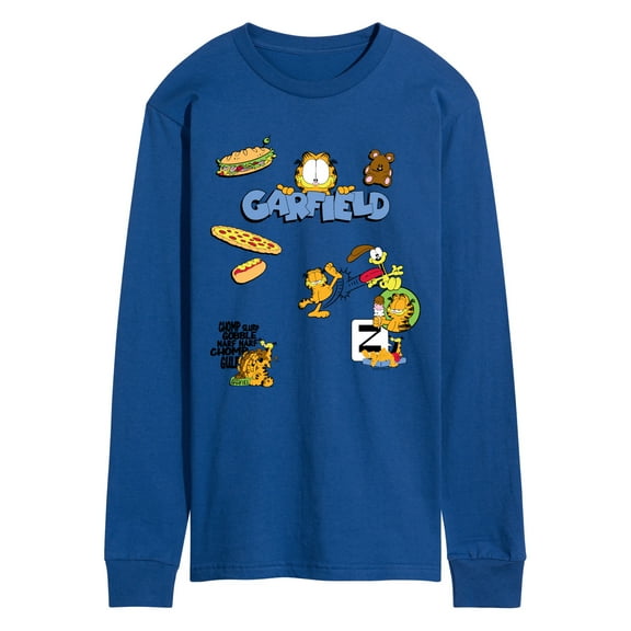 Garfield - Collage - Men's Long Sleeve Graphic T-Shirt