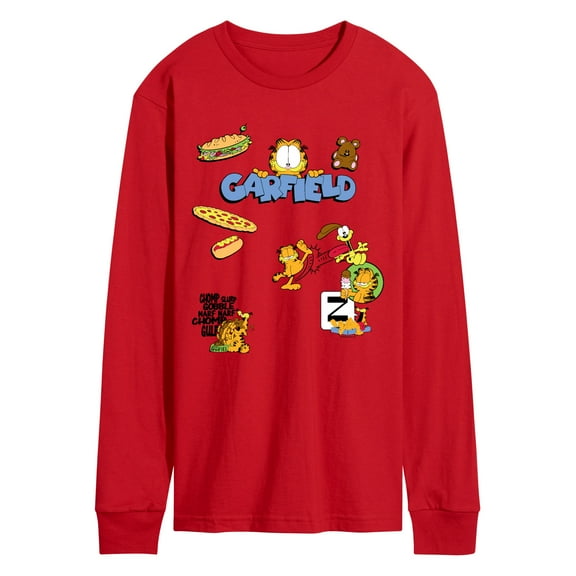 Garfield - Collage - Men's Long Sleeve Graphic T-Shirt