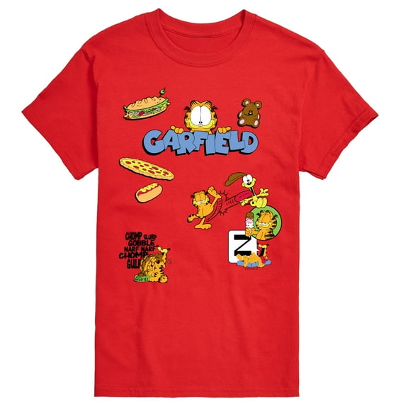 Garfield - Collage - Men's Short Sleeve Graphic T-Shirt