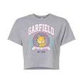 thumbnail image 1 of Garfield - Collegiate - Juniors Cropped Cotton Blend T-Shirt, 1 of 5