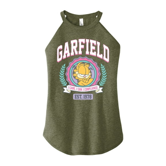 Garfield - Collegiate - Juniors High Neck Tank Top