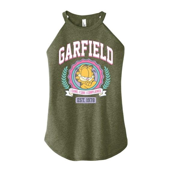 Garfield - Collegiate - Juniors High Neck Tank Top
