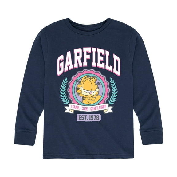 Garfield - Collegiate - Toddler And Youth Long Sleeve Graphic T-Shirt