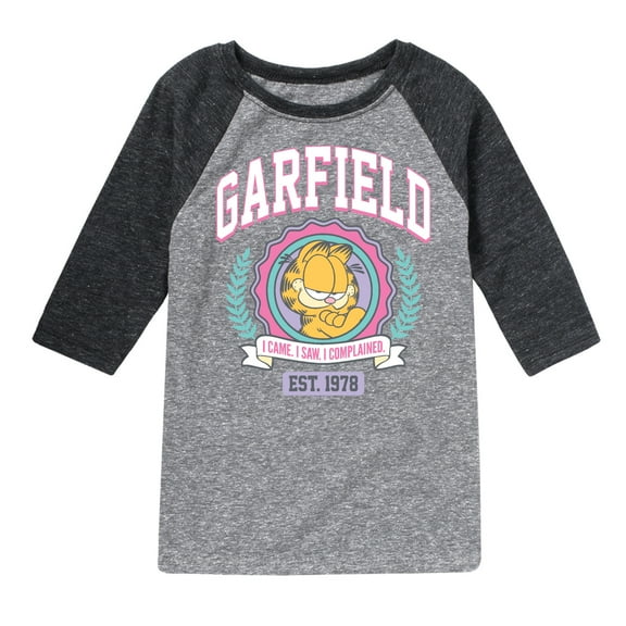 Garfield - Collegiate - Toddler And Youth Raglan Graphic T-Shirt