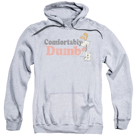 Garfield Comfortably Dumb Adult Pullover Hoodie Sweatshirt Athletic Heather