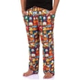 thumbnail image 1 of Garfield Comic Men's Odie Paneled Print Sleep Pajama Pants For Adults, 1 of 6