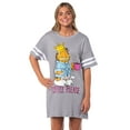 thumbnail image 1 of Garfield Comic Women's Coffee Please Nightgown Pajama Shirt Dress For Adults, 1 of 7