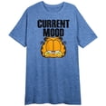 thumbnail image 1 of Garfield Current Mood Women's Blue Heather Crew Neck Short Sleeve Night Shirt
-Large, 1 of 5