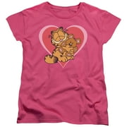 TREVCO Garfield - Cute Ncuddly - Women's Short Sleeve Shirt - Medium