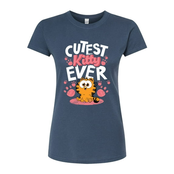 Garfield - Cutest Kitty Ever - Juniors Fitted Graphic T-Shirt