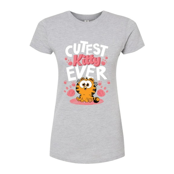 Garfield  - Cutest Kitty Ever  - Juniors Fitted Graphic T-Shirt