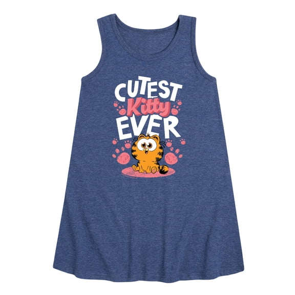 Garfield - Cutest Kitty Ever - Toddler & Youth Girls A-line Dress