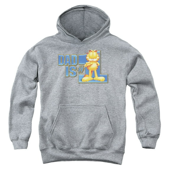 Garfield - Dad Is Number One - Youth Hooded Sweatshirt - X-Large