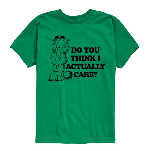 Garfield - Do You Think I Actually Care - Toddler & Youth Short Sleeve Graphic T-Shirt