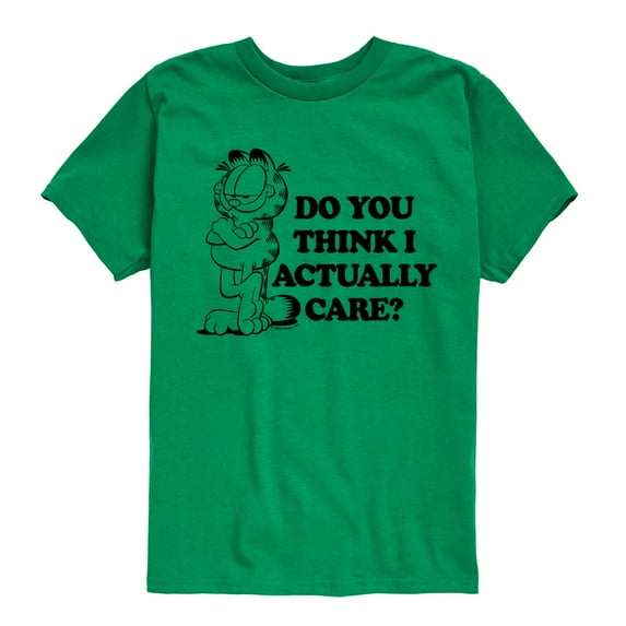 Garfield - Do You Think I Actually Care - Toddler & Youth Short Sleeve Graphic T-Shirt