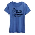 thumbnail image 1 of Garfield - Do You Think I Actually Care - Women's Short Sleeve Graphic T-Shirt, 1 of 5