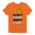 thumbnail image 1 of Garfield - Don't Know Don't Care - Toddler And Youth Short Sleeve Graphic T-Shirt, 1 of 5